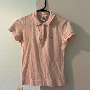 LACOSTE light pink polo